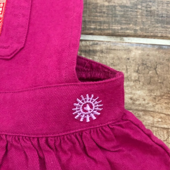 💕HP💕 FARM BABY BRAND Girls 0-3 mo Overall Dress - Picture 3 of 4